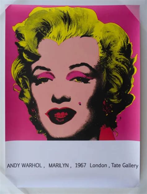 ANDY WARHOL, MARILYN, 1967 London, Tate Gallery Poster £130.00 - PicClick UK