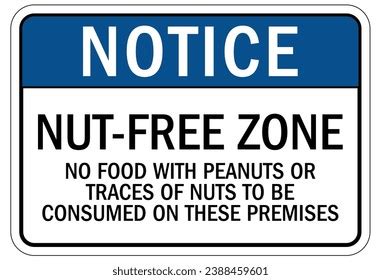 Peanut Allergy Warning Sign Labels Stock Vector (Royalty Free ...