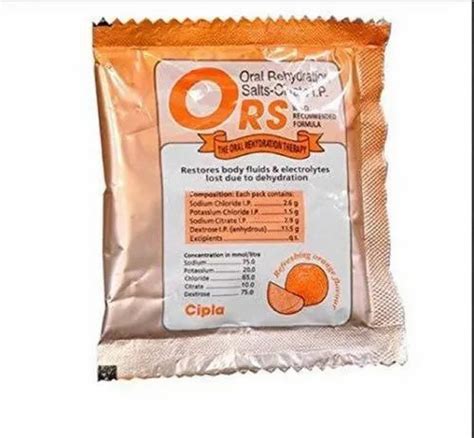 Cipla ORS Powder, For Clinical, Packaging Size: 21gm at Rs 5.5 in Bengaluru