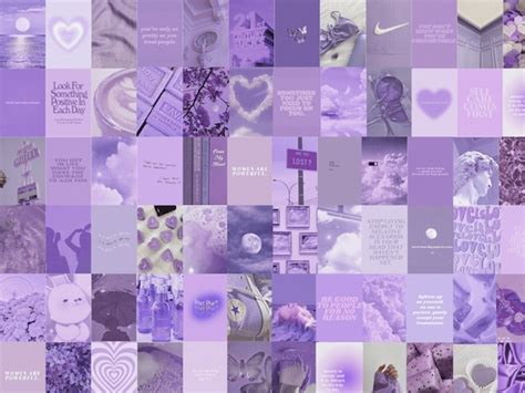 75 PCS Purple Wall Collage Kit Aesthetic Purple Room Decor - Etsy