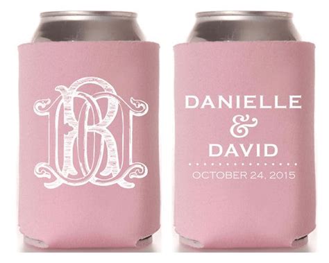 Monogrammed Koozies, Wedding Koozies, Personalized Koozies, Wedding Favor, Monogrammed Coozie ...