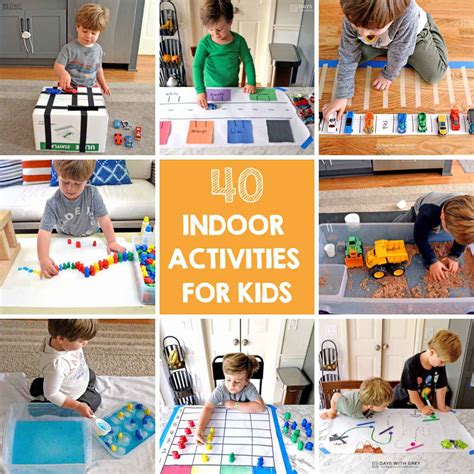 40 Indoor Activities for Kids - Days With Grey