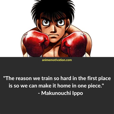 The 17+ Greatest Hajime No Ippo Quotes For Boxing Anime Fans | Anime quotes inspirational ...