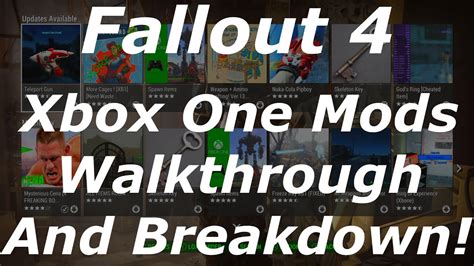 Fallout 4 Xbox One Mods Walkthrough & Breakdown! How To Use Mods On ...