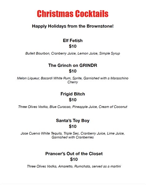 Christmas Season (& Cocktails) Are Here — Brownstone Lounge