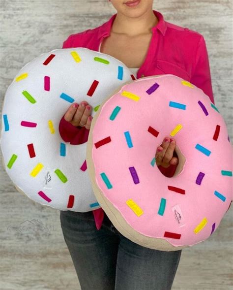 Soft Donut Pillow Big Size Donut Pillow Design Handmade Donut - Etsy