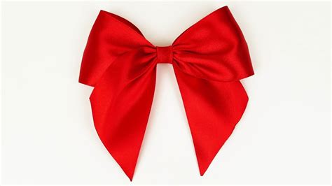 How to make a bow I Easy ribbon bow tutorial I Diy - YouTube