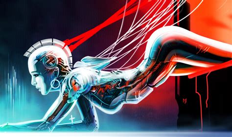 Wallpaper : illustration, digital art, women, fantasy art, anime, robot, artwork, superhero ...