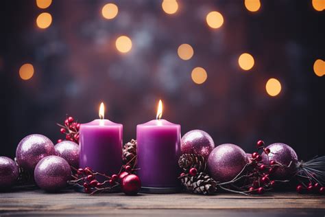 Three Purple and One Pink Advent Candles Graphic by saydurf · Creative Fabrica