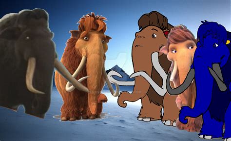 Ice Age Animated Films The Woolly Mammoth Family by leivbjerga on DeviantArt