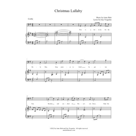 Christmas Lullaby (vocal solo) - Anne Britt Music