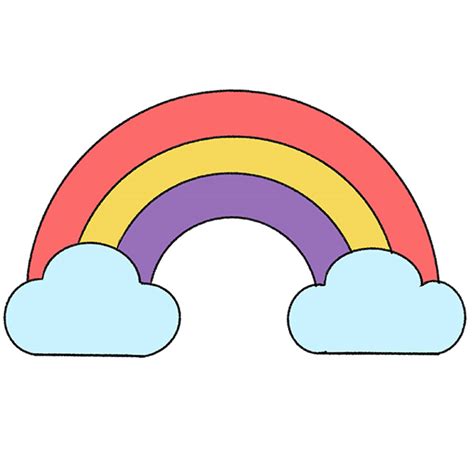 How to Draw a Rainbow for Kindergarten - Easy Tutorial For Kids