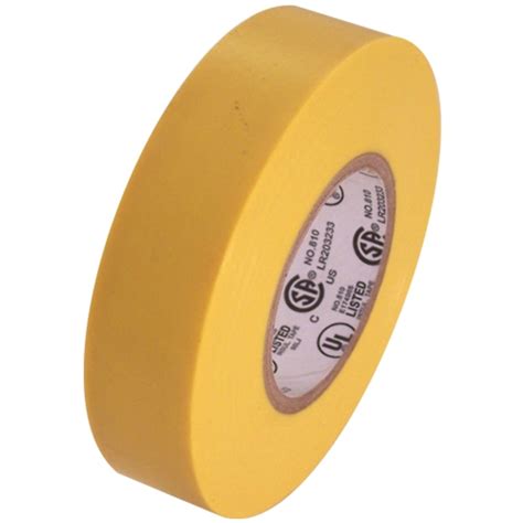 Yellow Electrical Tape 3/4" x 66 ft Roll 7 mil