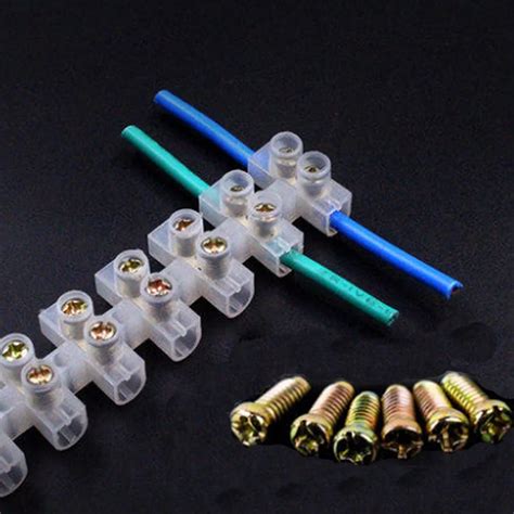 5/10/20/30/A 12 Channal Screw Terminal Block Electrical Wire Connector For Electrical Household ...