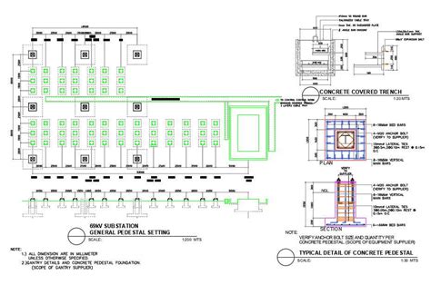 69kV interim scheme substation drawing - Cadbull