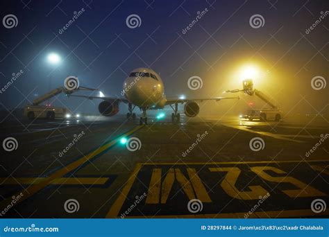 Airport at the night stock photo. Image of illuminated - 28297844