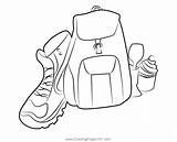 Leather Bag And Shoes Coloring Page For Kids  Free Bags Printable sketch template
