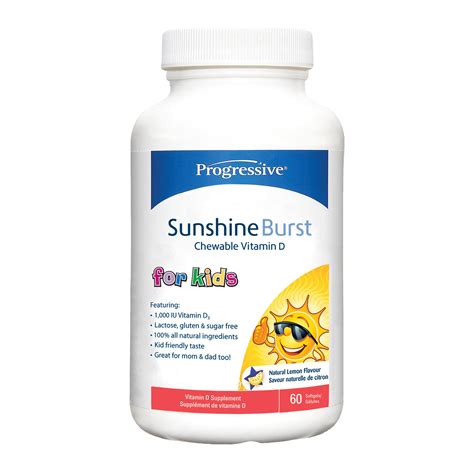 Progressive Sunshine Burst - Vitamin D Chewable Softgels - Progressive Nutritional