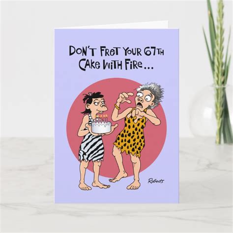 Funny 67th Birthday Card | Zazzle.ca