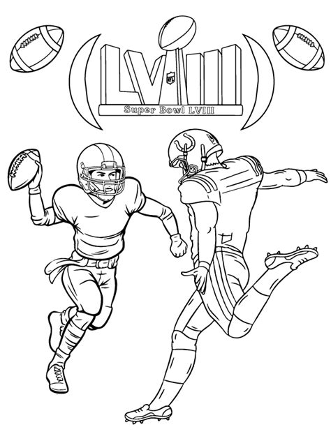 Downloadable Super Bowl - Coloring Pages