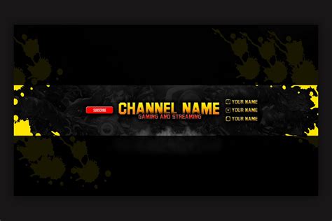 10 Gaming YouTube Banner Template | Creative YouTube Templates ...