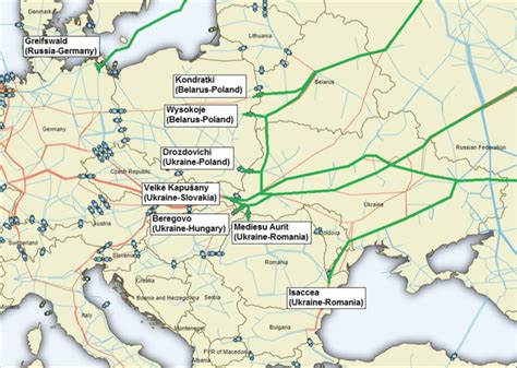 Russian gas pipeline export routes to Europe | Download Scientific Diagram