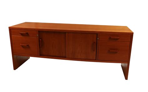 Mid Century Modern Danish Teak Office Credenza - Mary Kay's Furniture