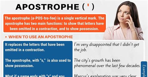 Apostrophe (') or (’) Useful Apostrophe Rules with Examples - Punctuation Marks