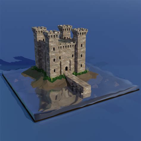 ArtStation - Castle diorama (Low Poly version)