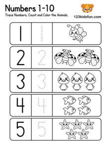 Free Preschool & Kindergarten Math Worksheets | 123 Kids Fun Apps