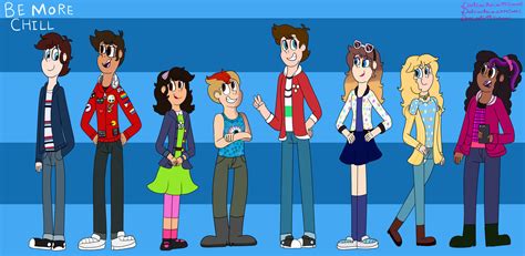 Be More Chill Characters (Line Up) by Daniarts19 on DeviantArt