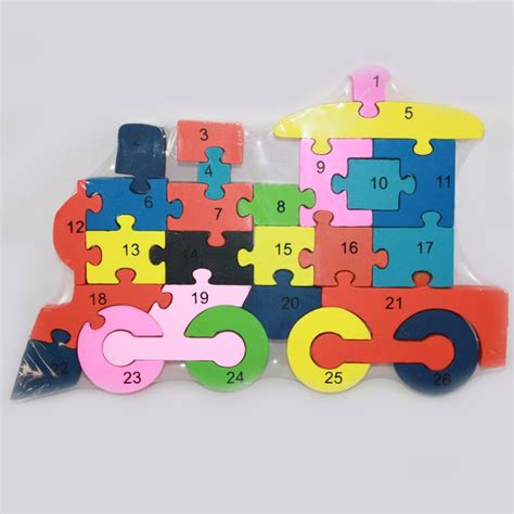 Wood Puzzle Train