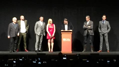 The cast & director of HIGH-RISE, including Elisabeth Moss, Luke Evans ...