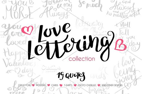 Love Lettering Collection vol1 | Custom-Designed Illustrations ~ Creative Market