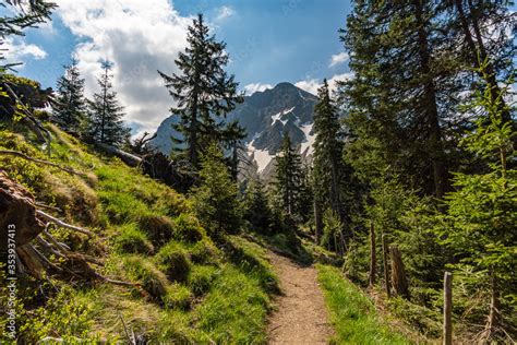 Mountain tour in the Allgau Alps Stock Photo | Adobe Stock