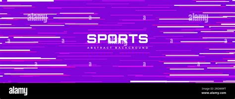 Abstract violet sports background. Modern sport banner design with horizontal purple and white ...