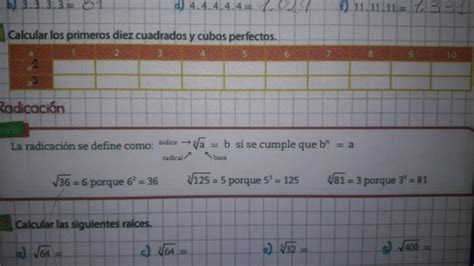 Como calcular los primeros 10 cuadrados y cubos perfectos (Si lo saben ...