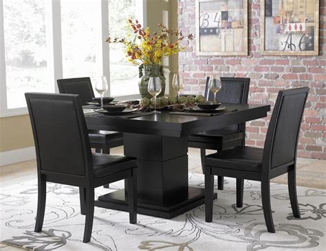 Cicero Black 54" Square Dining Table Set | Las Vegas Furniture Store ...
