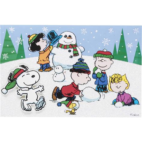 Hallmark Snoopy Snowman Christmas Boxed Cards - Walmart.com - Walmart.com