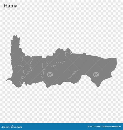 Hama Governorate Governorates Of Syria, Syrian Arab Republic Map Vector ...