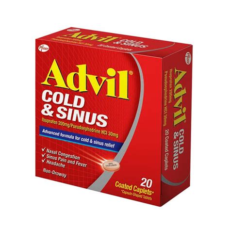 Advil Cold & Sinus Coated Caplets 20's - Reviews