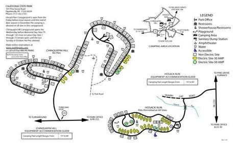 Caledonia State Park Campground Map, Pennsylvania State Parks in 2022 ...