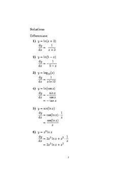 Derivatives of Logarithmic Functions by Mathamaniacs | TPT