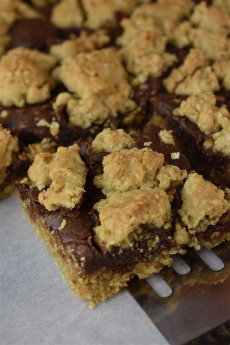 Fudge Nut Bars Recipe with Chocolate Filling - These Old Cookbooks