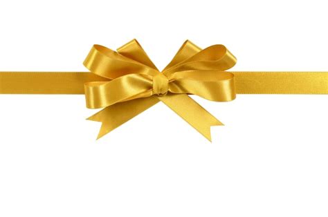 Golden Ribbon PNG HD - PNG Mart