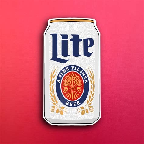 Miller Lite Sticker (WATERPROOF)