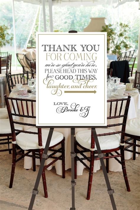 Wedding Welcome Thank You Poster Printable File