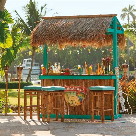 Margaritaville Trinidad Tiki Bar | Frontgate | Diy outdoor bar, Backyard bar, Tiki bar