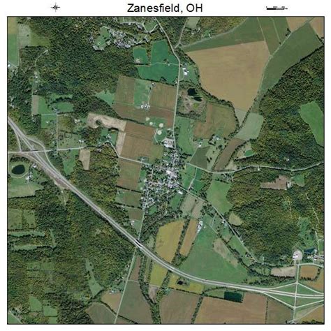 Aerial Photography Map of Zanesfield, OH Ohio