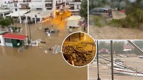 Devastating footage shows scale of flood-ravaged Skiathos as Brit ...